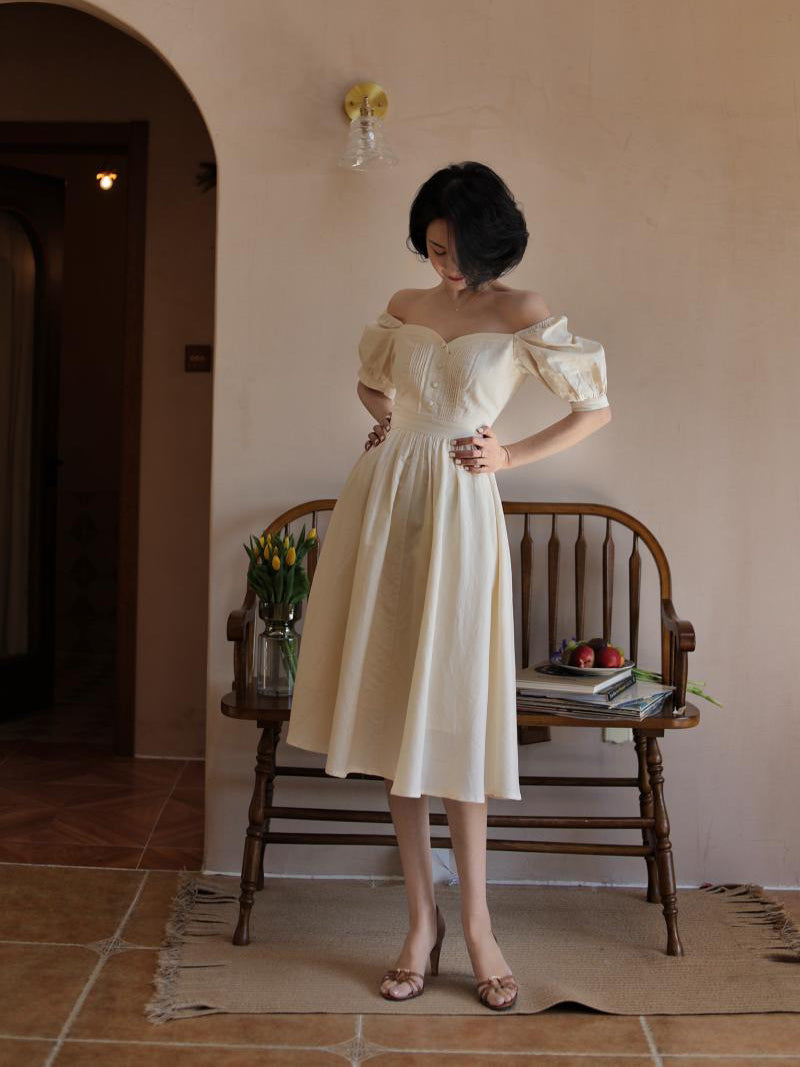 Ivory Lady Hepburn Dress