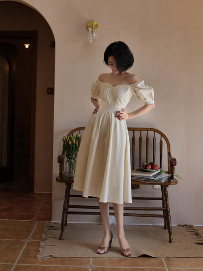 Ivory Lady Hepburn Dress