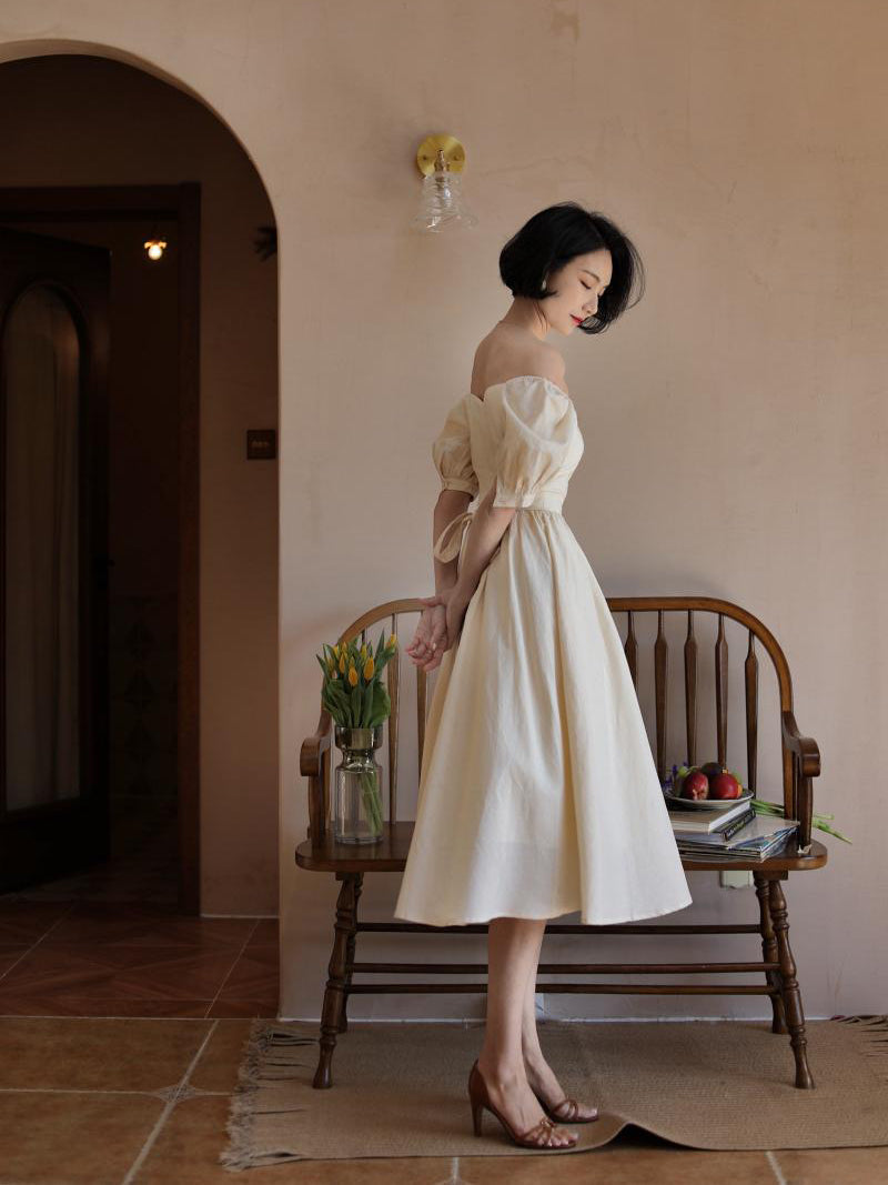 Ivory Lady Hepburn Dress