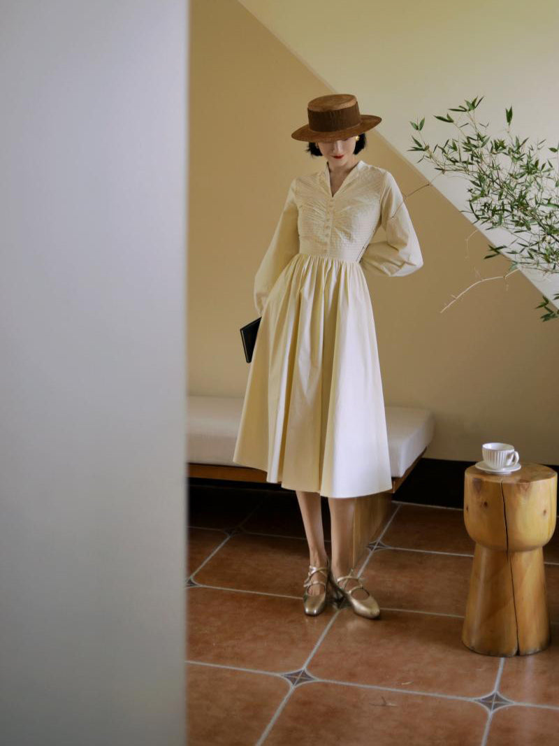 Ivory Lady Hepburn Dress