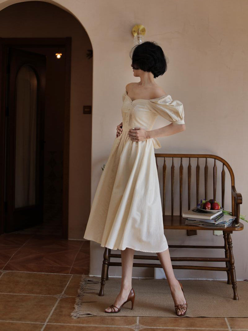 Ivory Lady Hepburn Dress