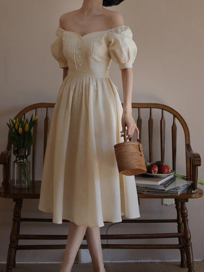 Ivory Lady Hepburn Dress