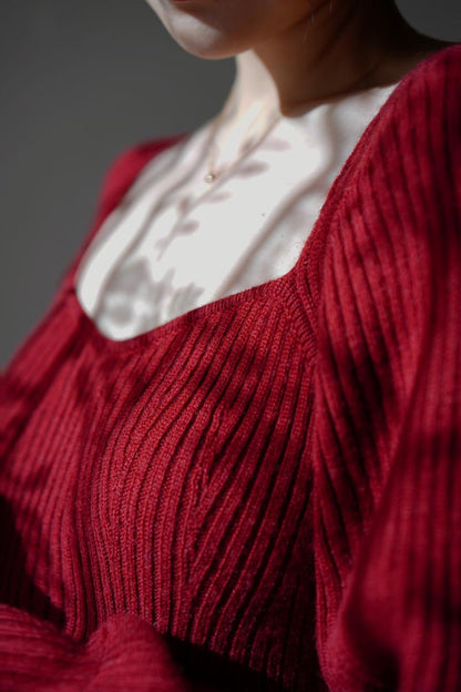 Crimson Lady Knit Dress