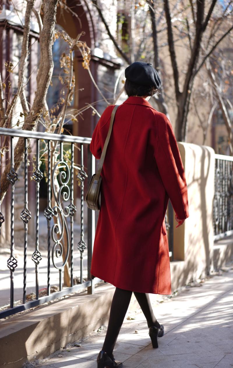 Crimson Lady Classical Duffle Coat