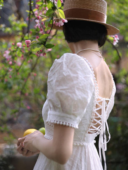 Lady Embroidered Vintage Dress