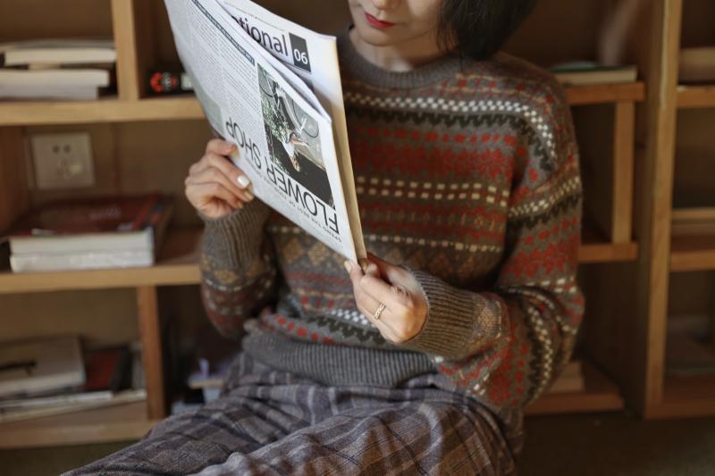 nordic retro pattern sweater