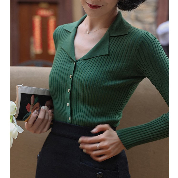 Lady's French Slim Knit