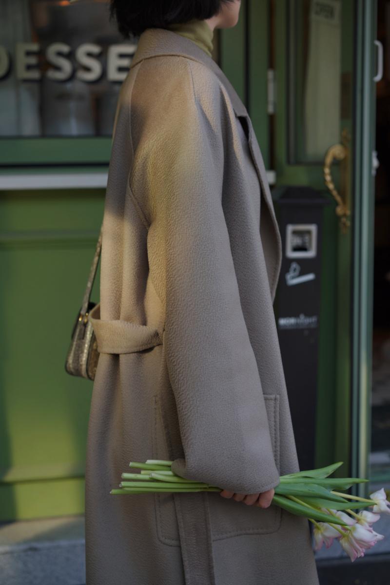 Lady of Shiba Classical Long Wool Coat