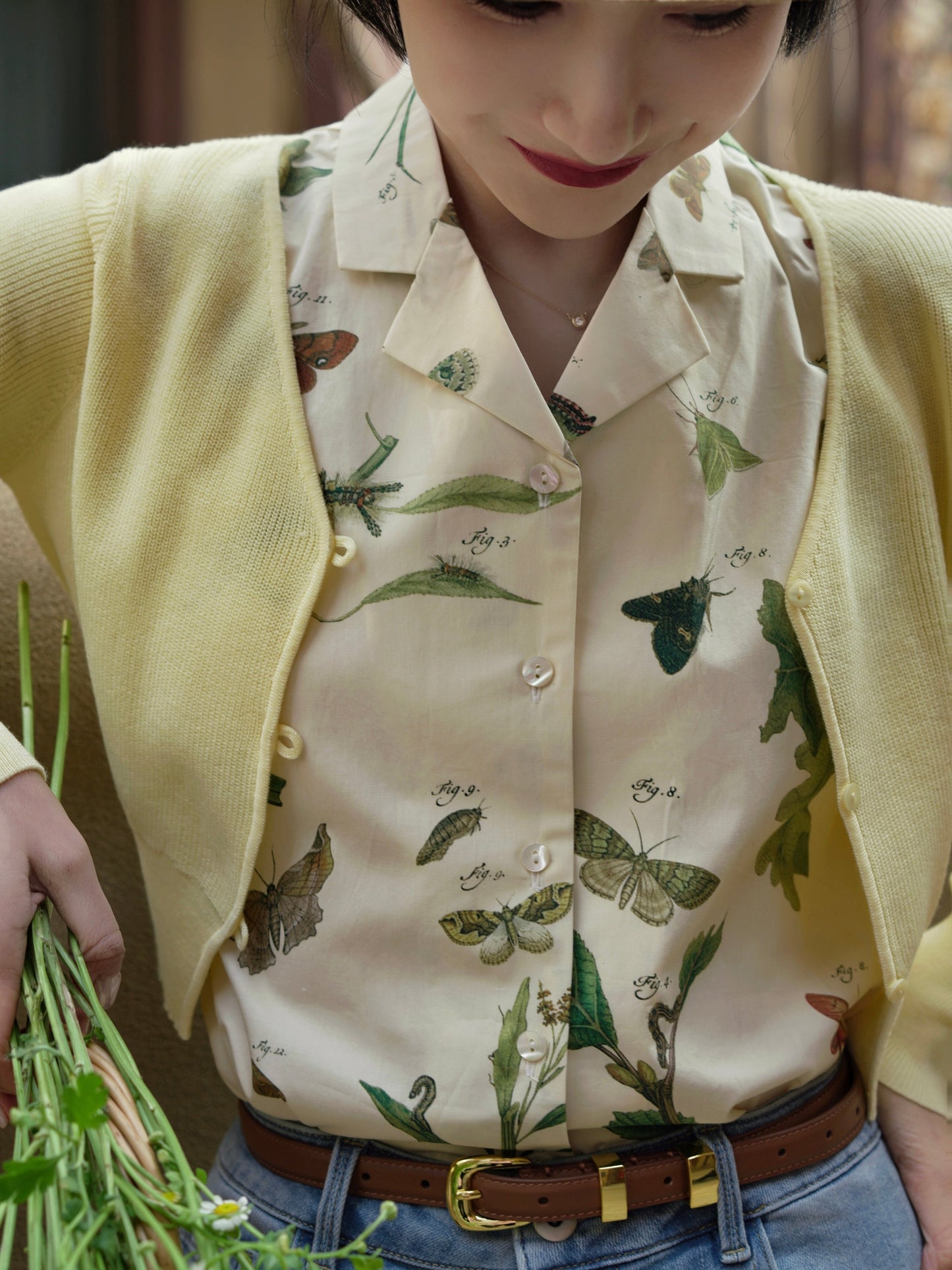 Insect Encyclopedia Retro Blouse