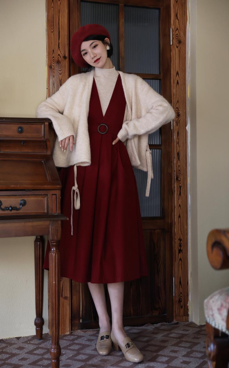 Lady Wool Knit Cardigan