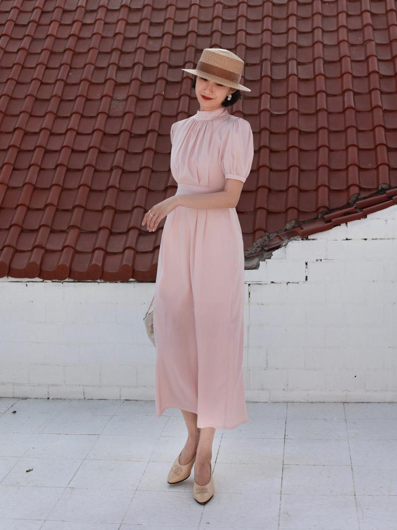 pink lady classical dress