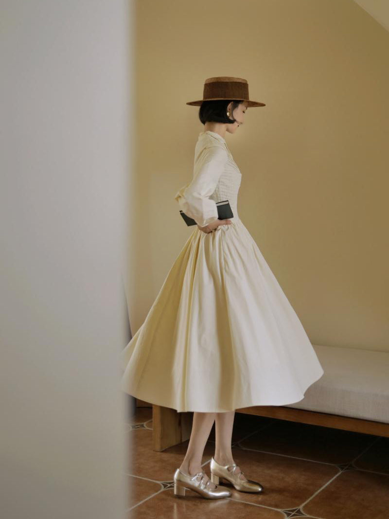 Ivory Lady Hepburn Dress