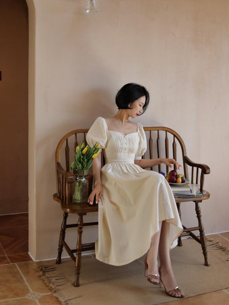 Ivory Lady Hepburn Dress