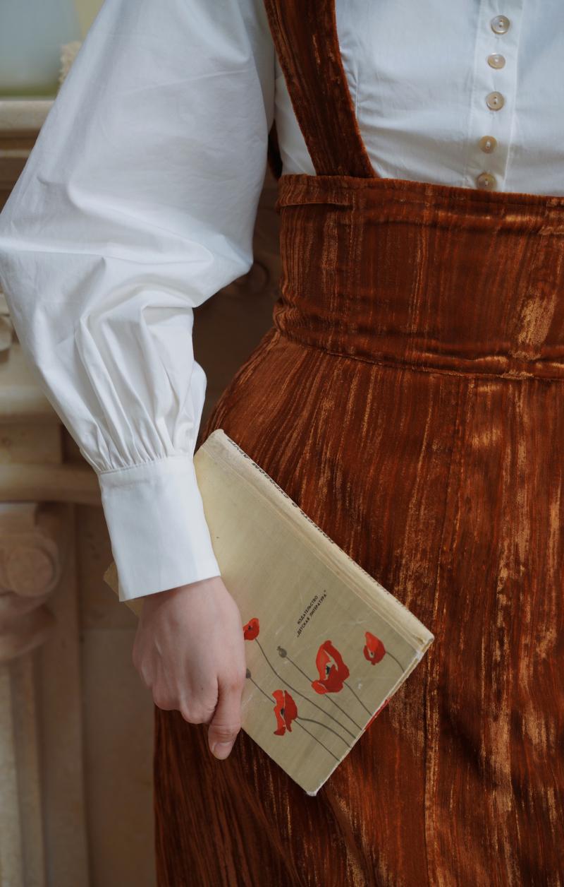 Scarlet Lady Velvet Jumper Skirt