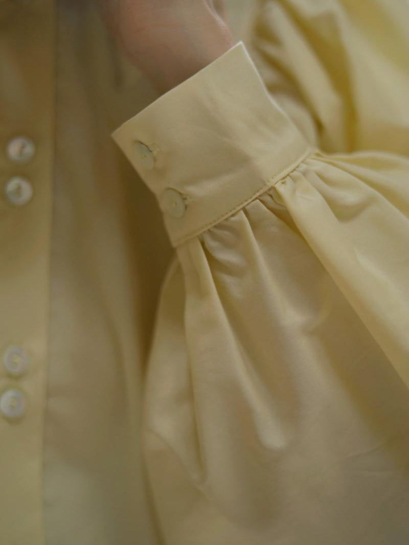 pale yellow lady classical blouse