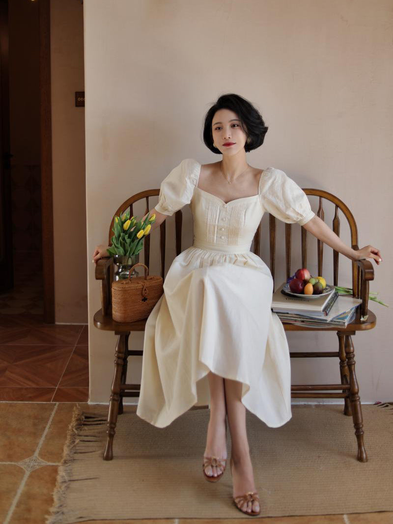 Ivory Lady Hepburn Dress