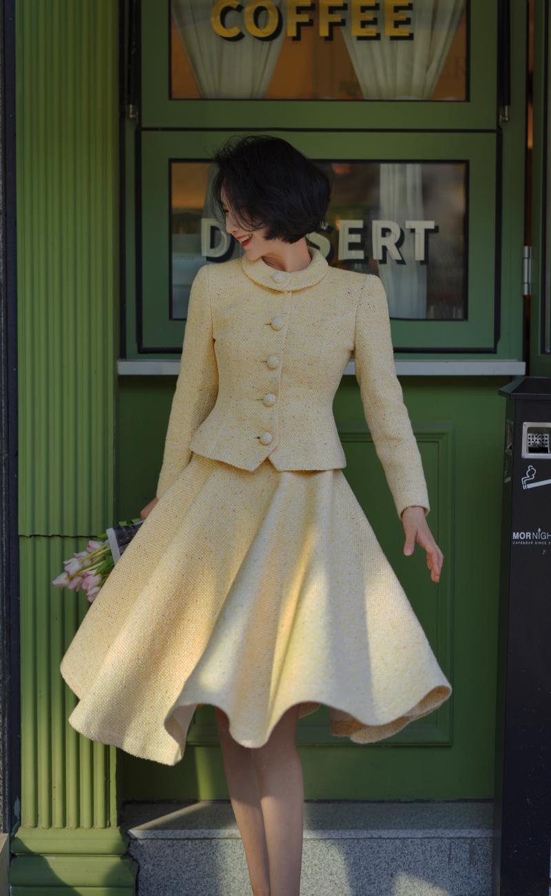 Starlight Lady Tweed Jacket and Tweed Skirt