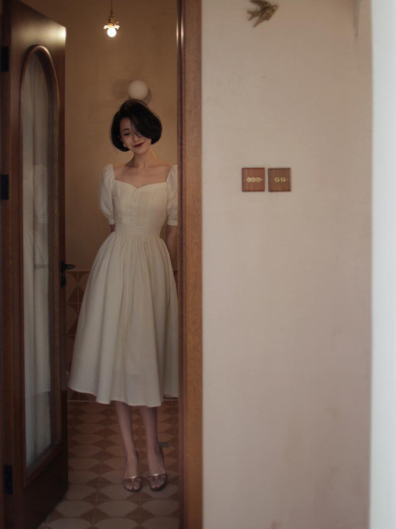 Ivory Lady Hepburn Dress