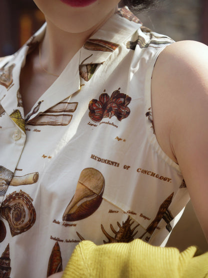 shell retro blouse