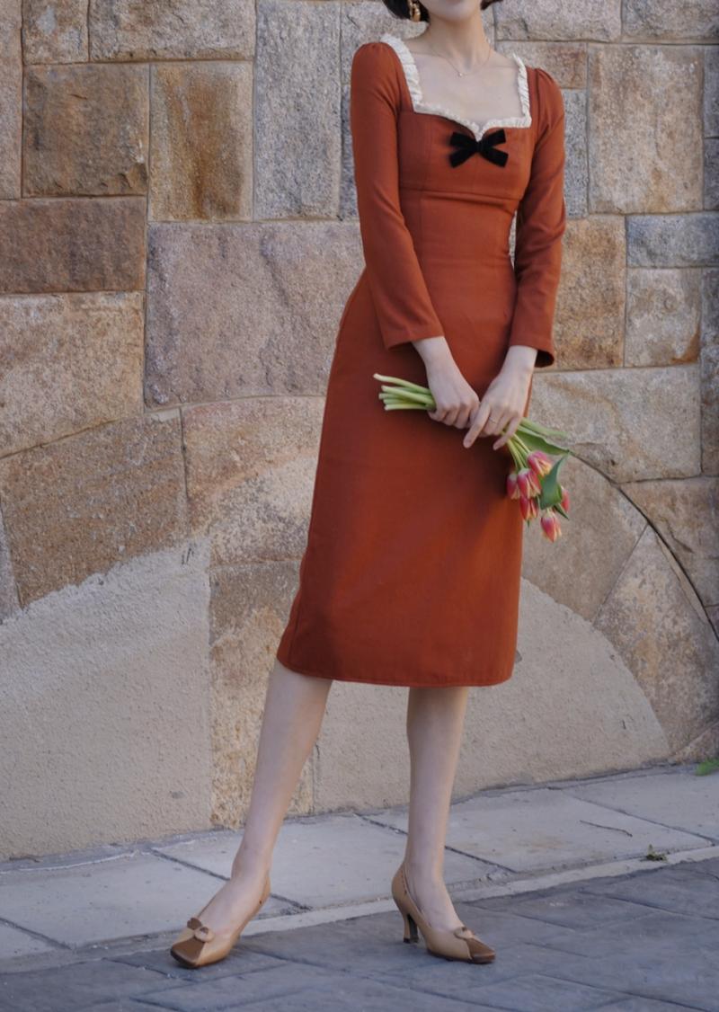 Orange Lady Classical Dress