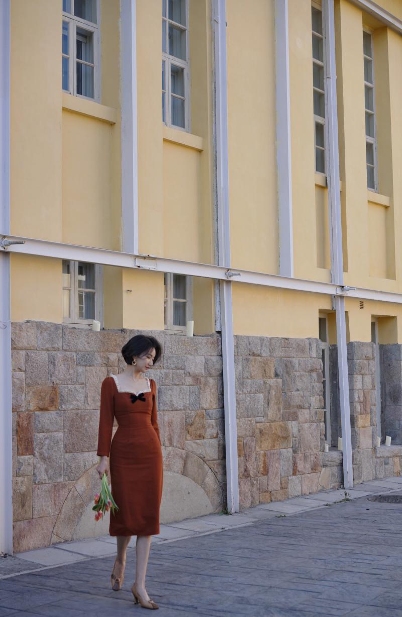 Orange Lady Classical Dress