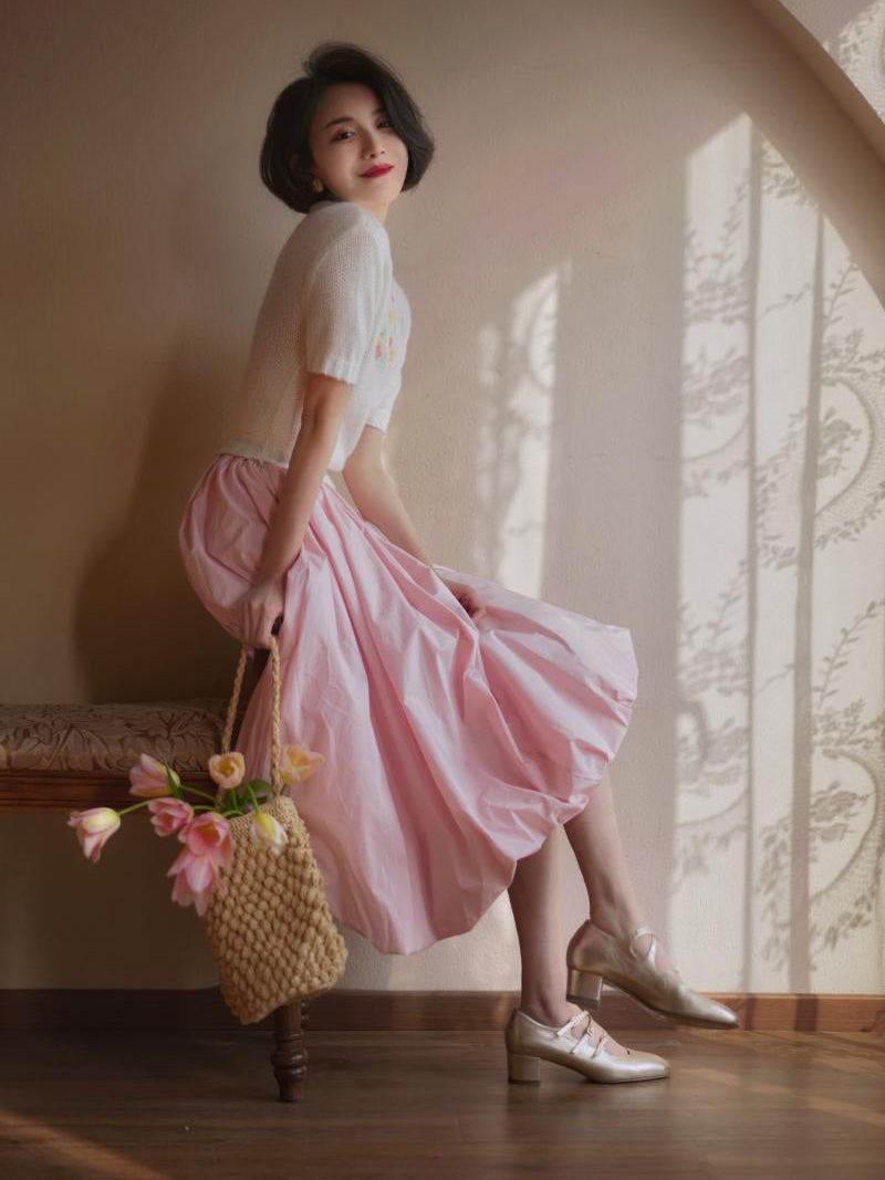 Cherry Blossom Lady Cocoon Skirt