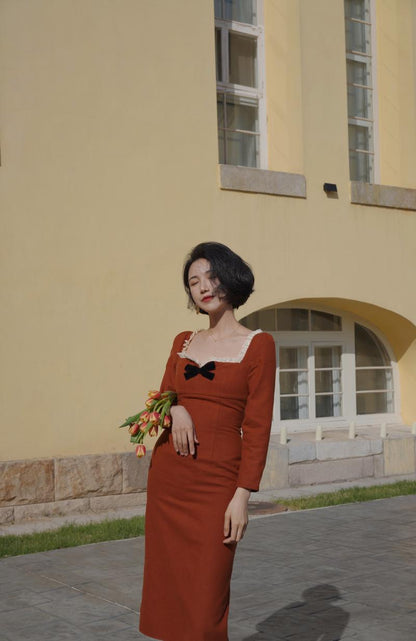 Orange Lady Classical Dress