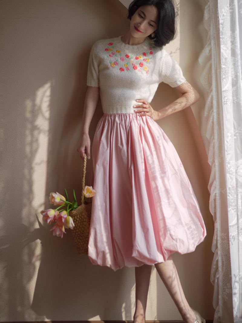 Cherry Blossom Lady Cocoon Skirt