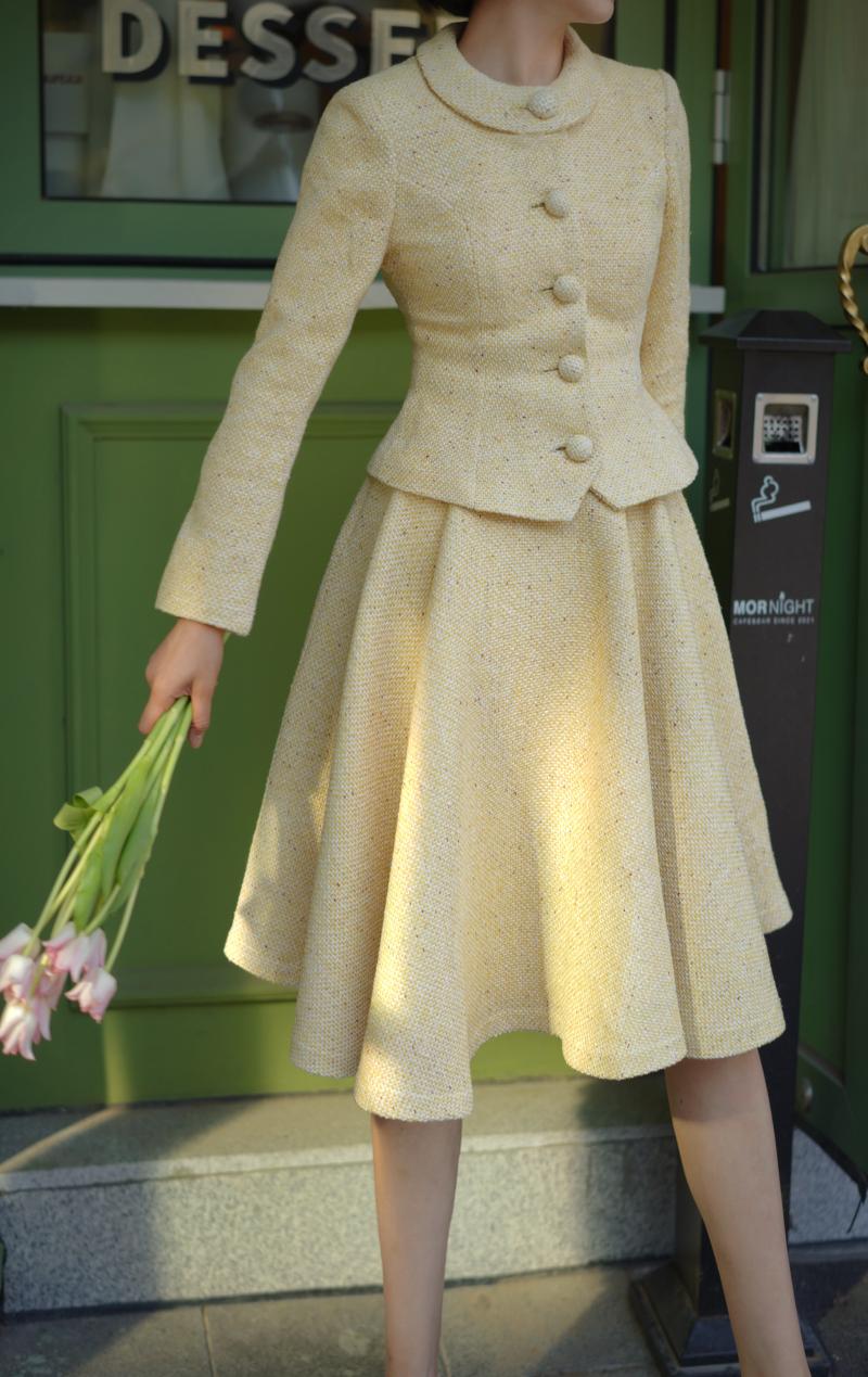 Starlight Lady Tweed Jacket and Tweed Skirt