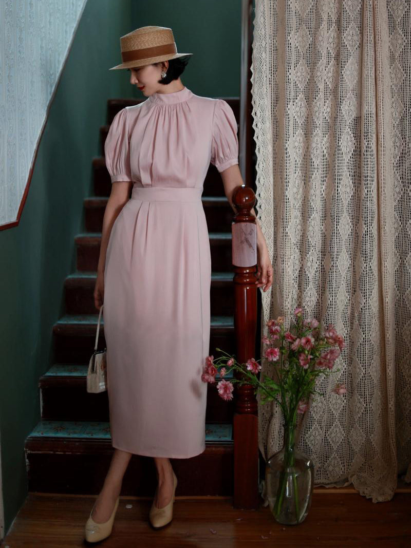 pink lady classical dress