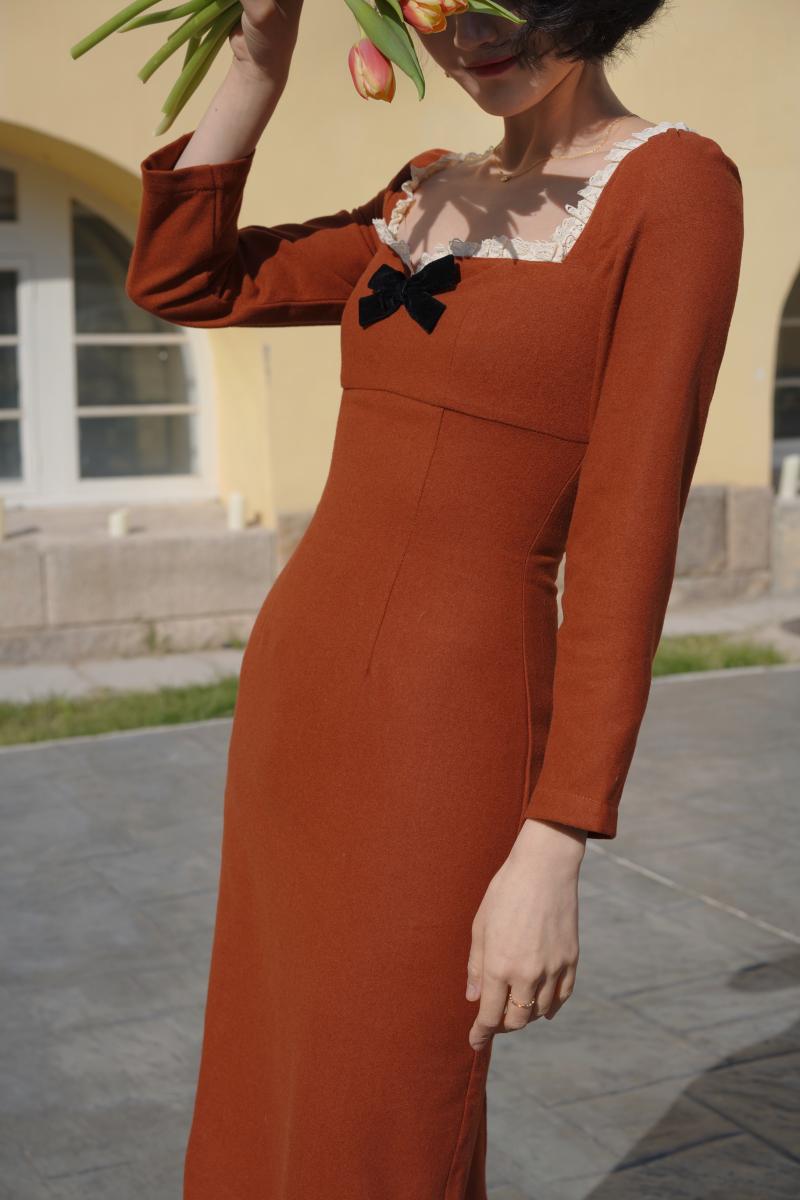 Orange Lady Classical Dress