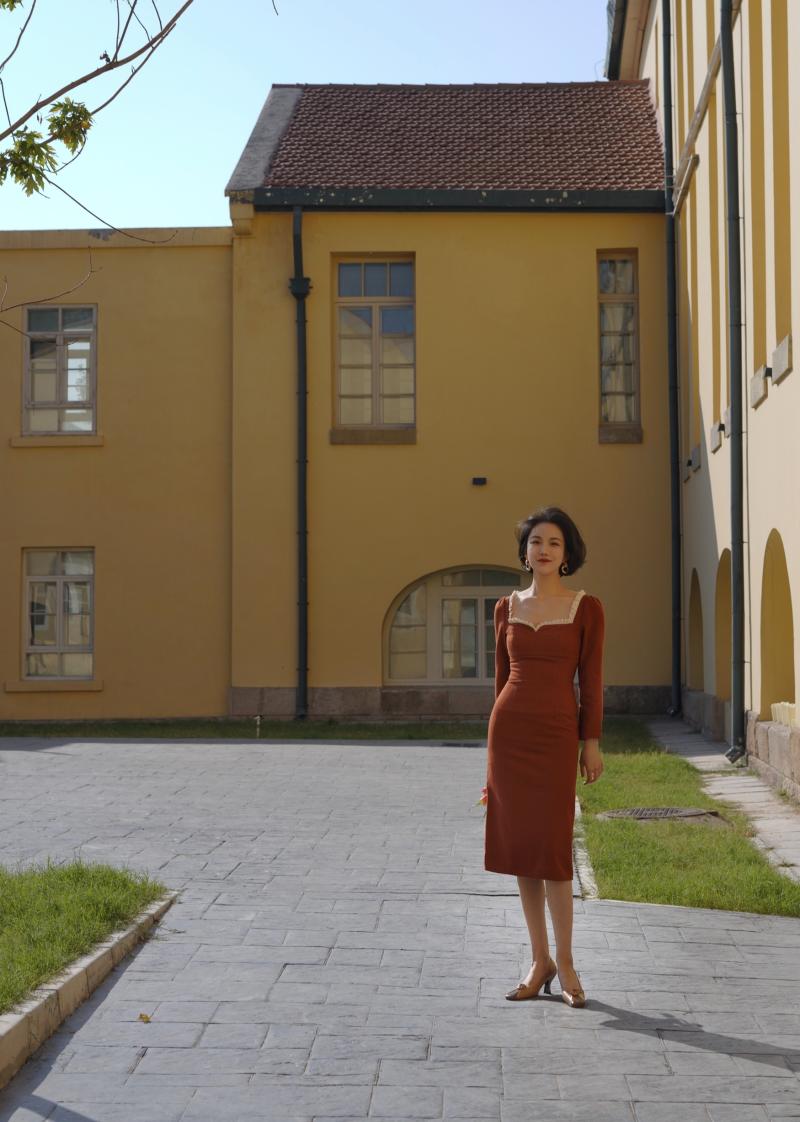 Orange Lady Classical Dress