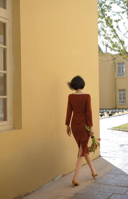 Orange Lady Classical Dress