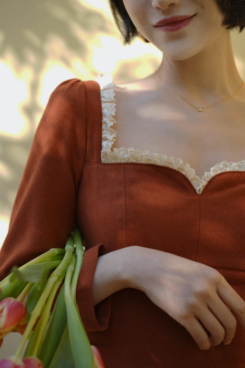 Orange Lady Classical Dress