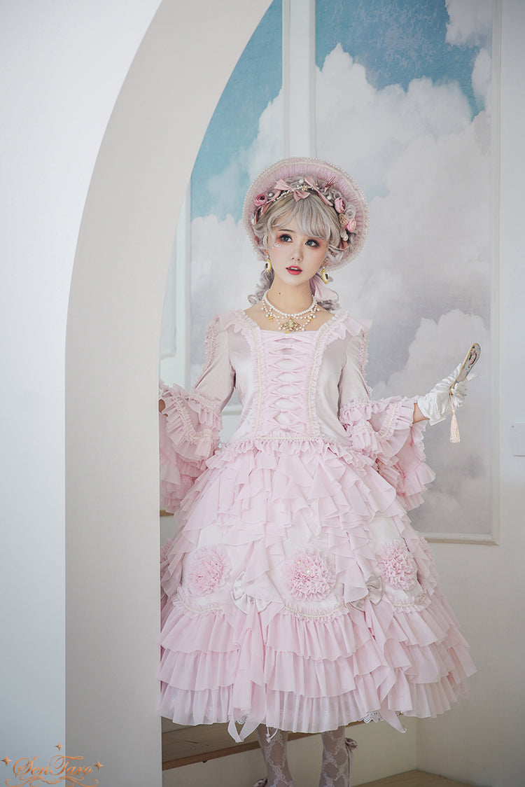 Sentaro - Snow Ear - Rococo Lolita OP Tea Party Dress