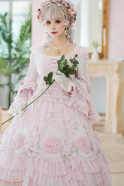 Sentaro - Snow Ear - Rococo Lolita OP Tea Party Dress