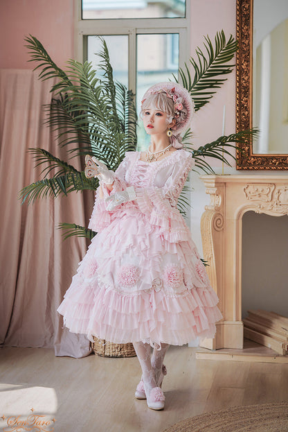 Sentaro - Snow Ear - Rococo Lolita OP Tea Party Dress