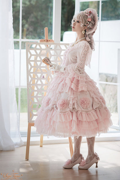Sentaro - Snow Ear - Rococo Lolita OP Tea Party Dress