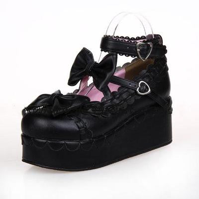Angelic imprint - Multicolors Sweet Bow Lolita Platform Shoes