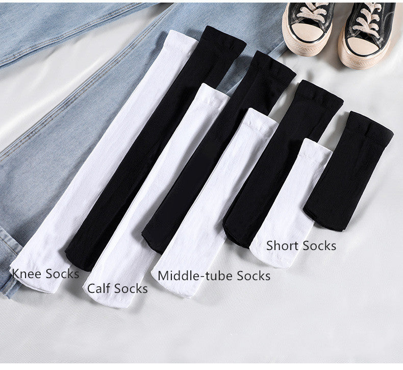 Velvet Solid Summer Lolita Calf Socks Knee Socks