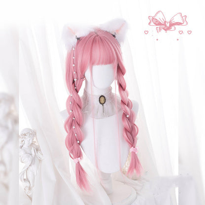 Hengji - 69cm Pink Straight Lolita Wig