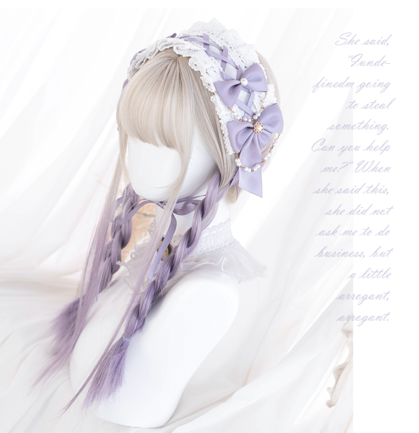 Hengji - Y2K Gradient Color Long Straight Lolita Wig