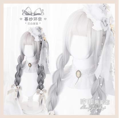 Hengji - Y2K Gradient Color Long Straight Lolita Wig