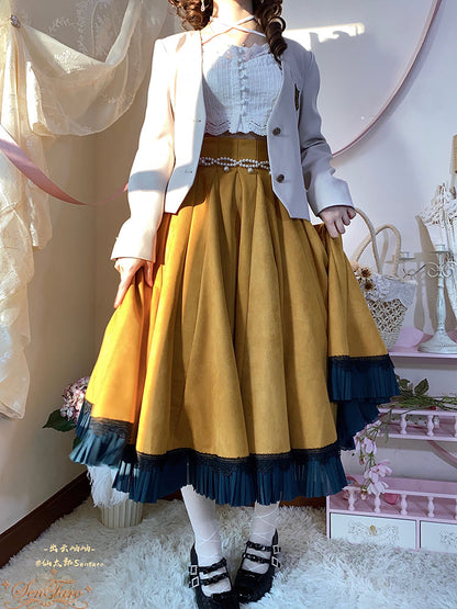 Sentaro - Canneles Elegant Classic High Waist Lolita Skirt