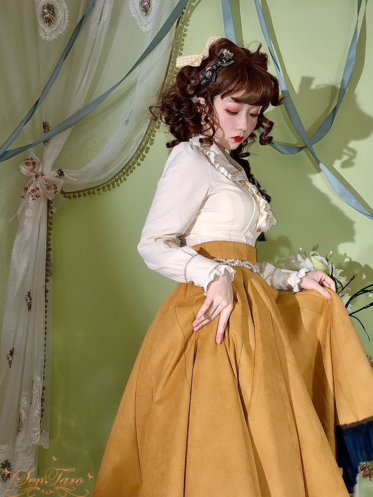 Sentaro - Canneles Elegant Classic High Waist Lolita Skirt