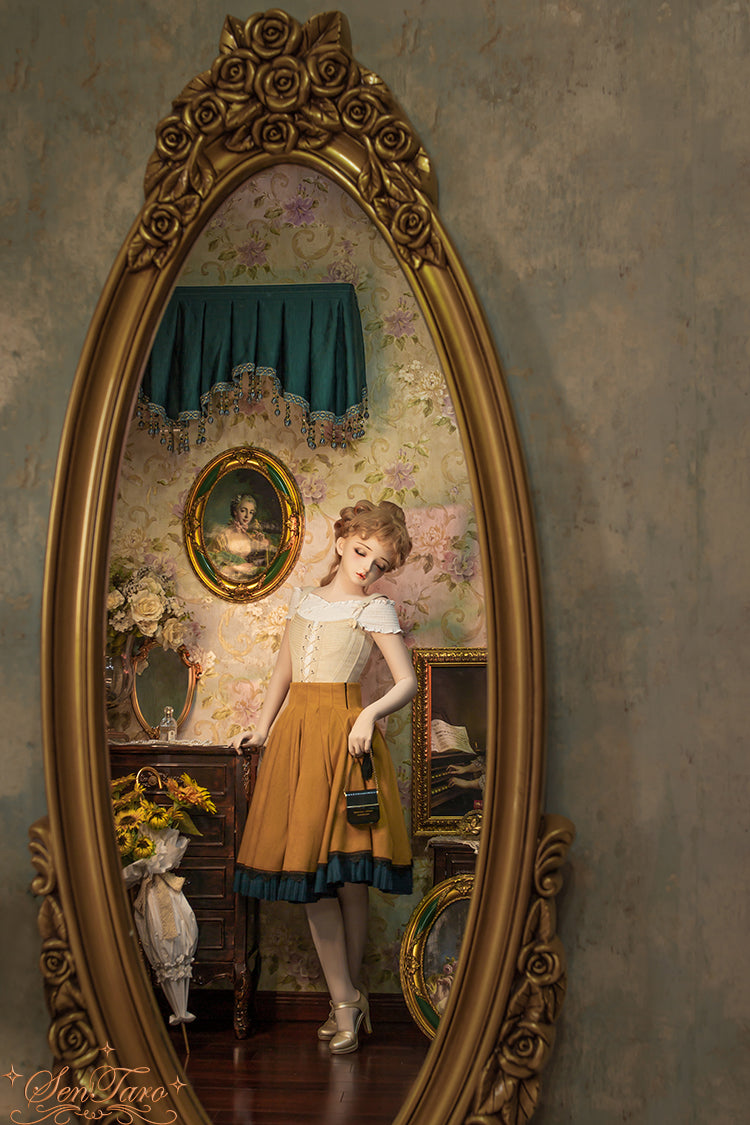 Sentaro - Canneles Elegant Classic High Waist Lolita Skirt