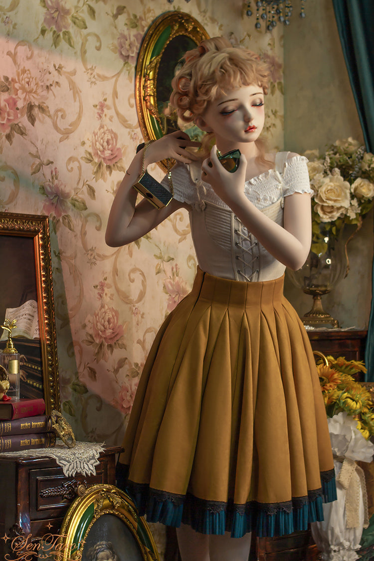 Sentaro - Canneles Elegant Classic High Waist Lolita Skirt