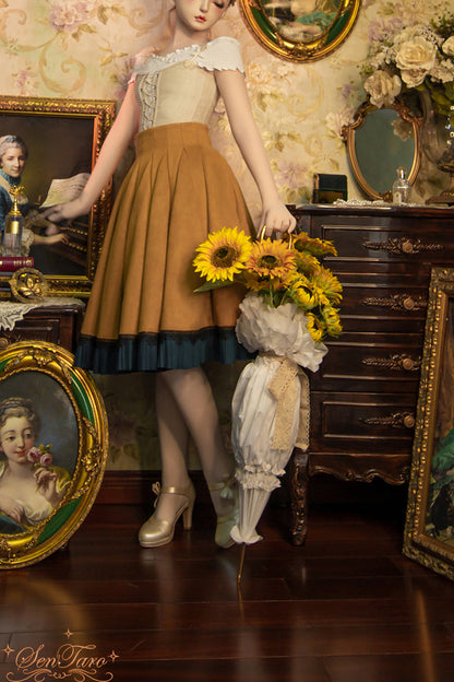 Sentaro - Canneles Elegant Classic High Waist Lolita Skirt