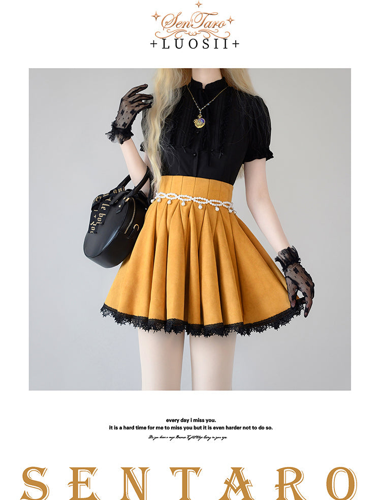 Sentaro - Canneles Elegant Classic High Waist Lolita Skirt