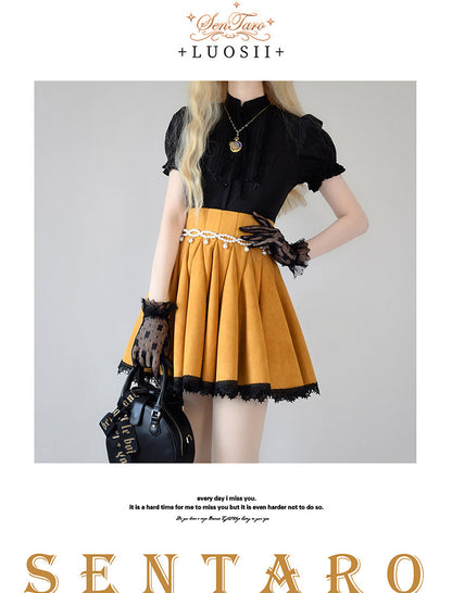 Sentaro - Canneles Elegant Classic High Waist Lolita Skirt